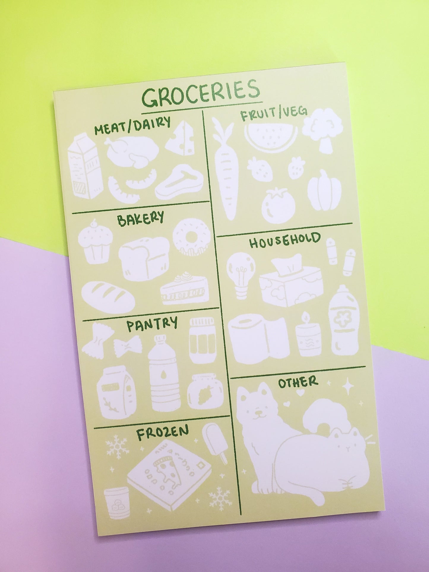 Groceries Notepad