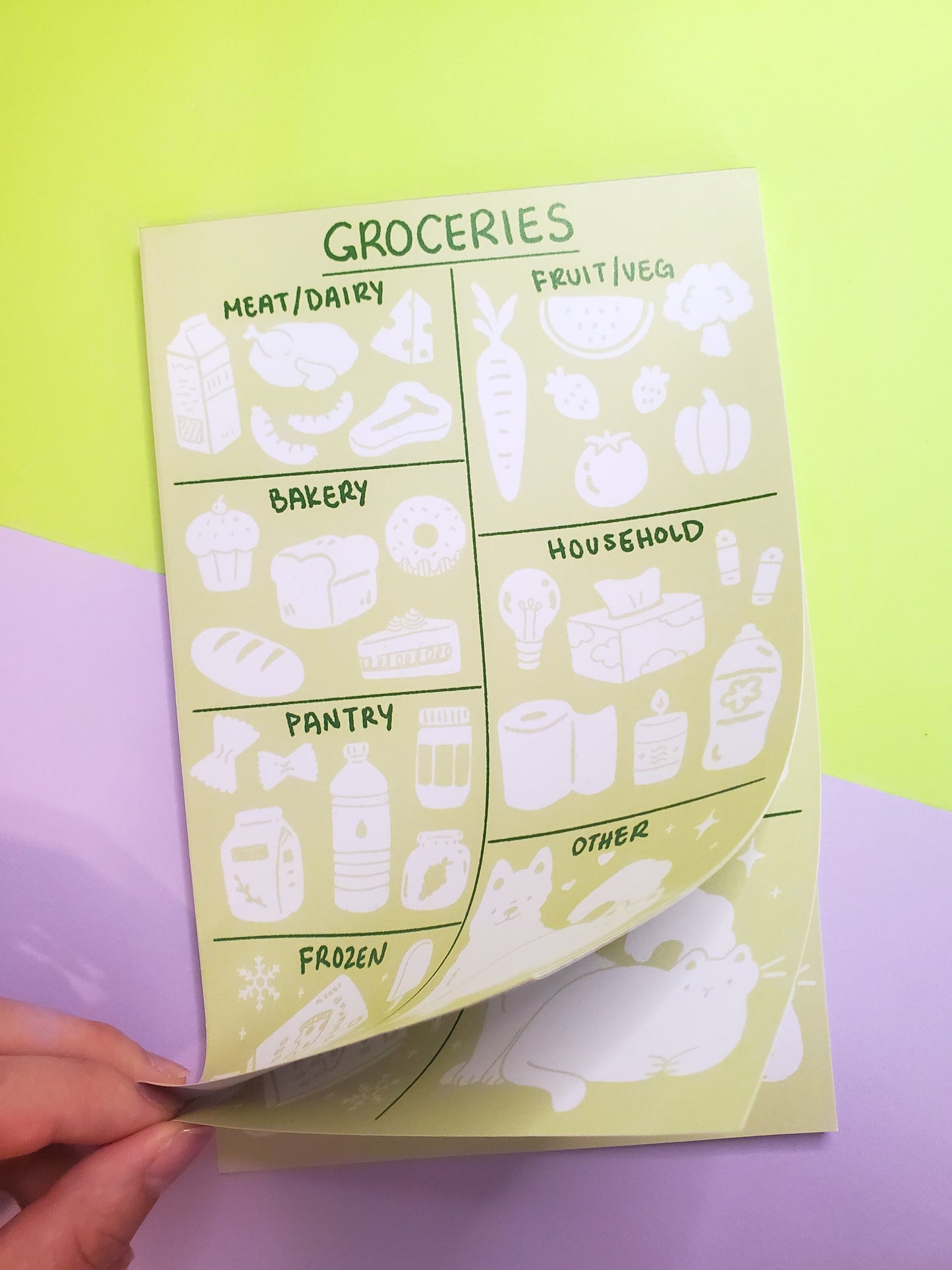 Groceries Notepad