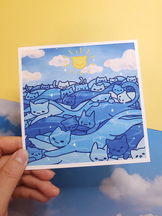 Sea of Cats | Art Print