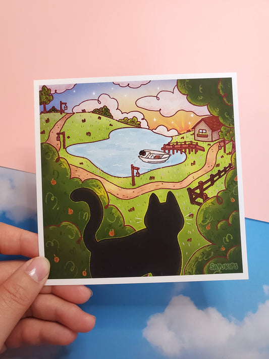 Sunrise on the Lake | Art Print