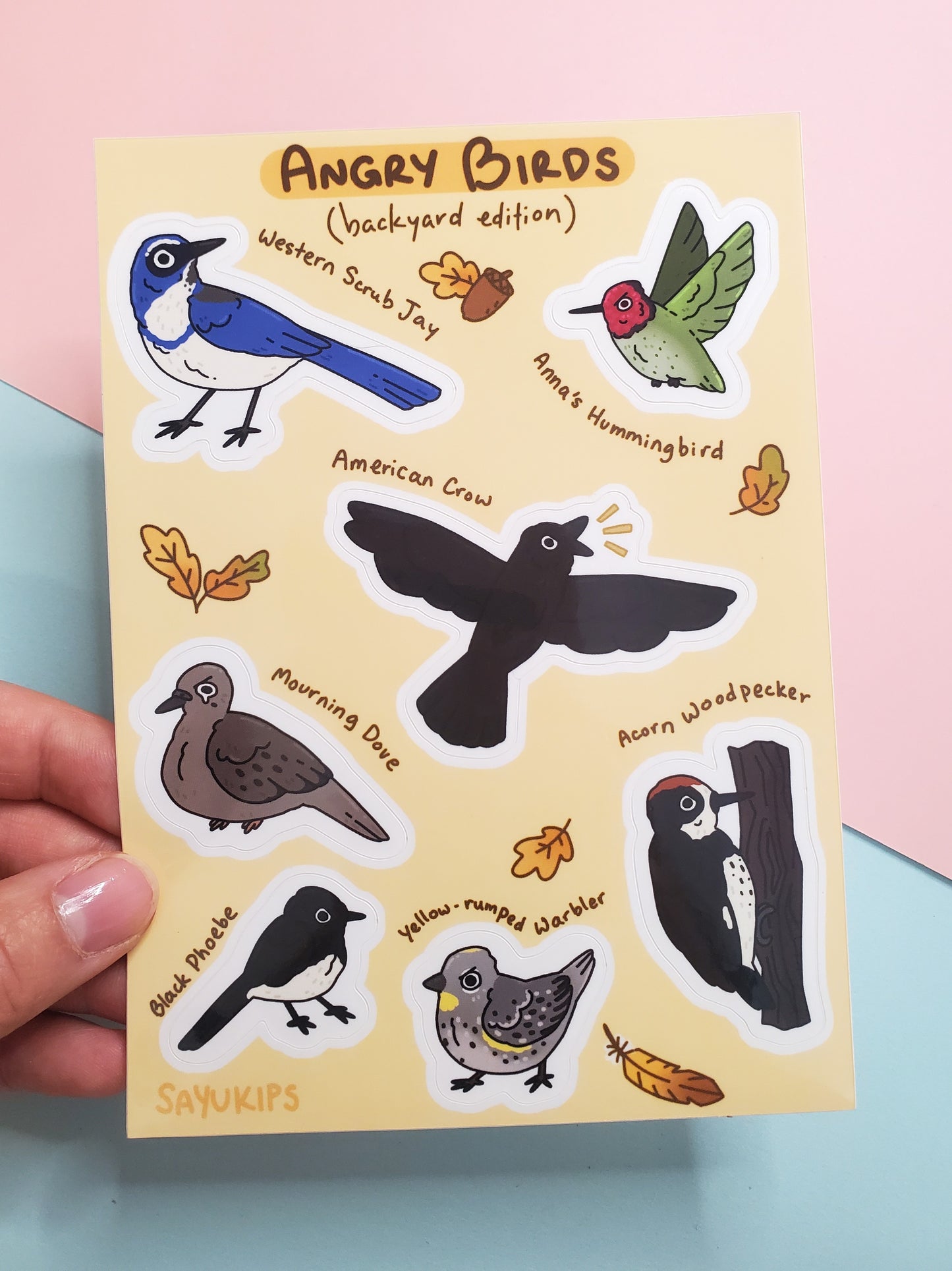 Birds Sticker Sheets for Bird Lovers and Birders