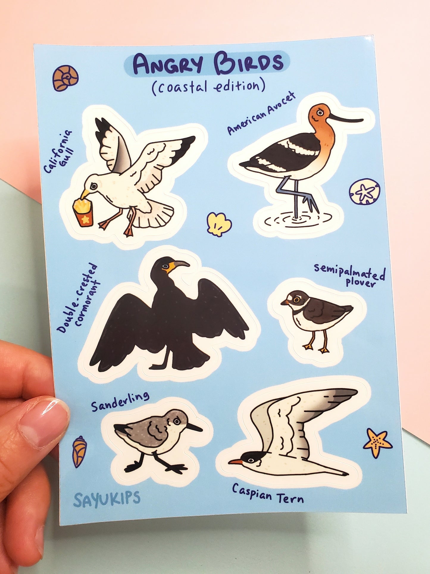 Birds Sticker Sheets for Bird Lovers and Birders