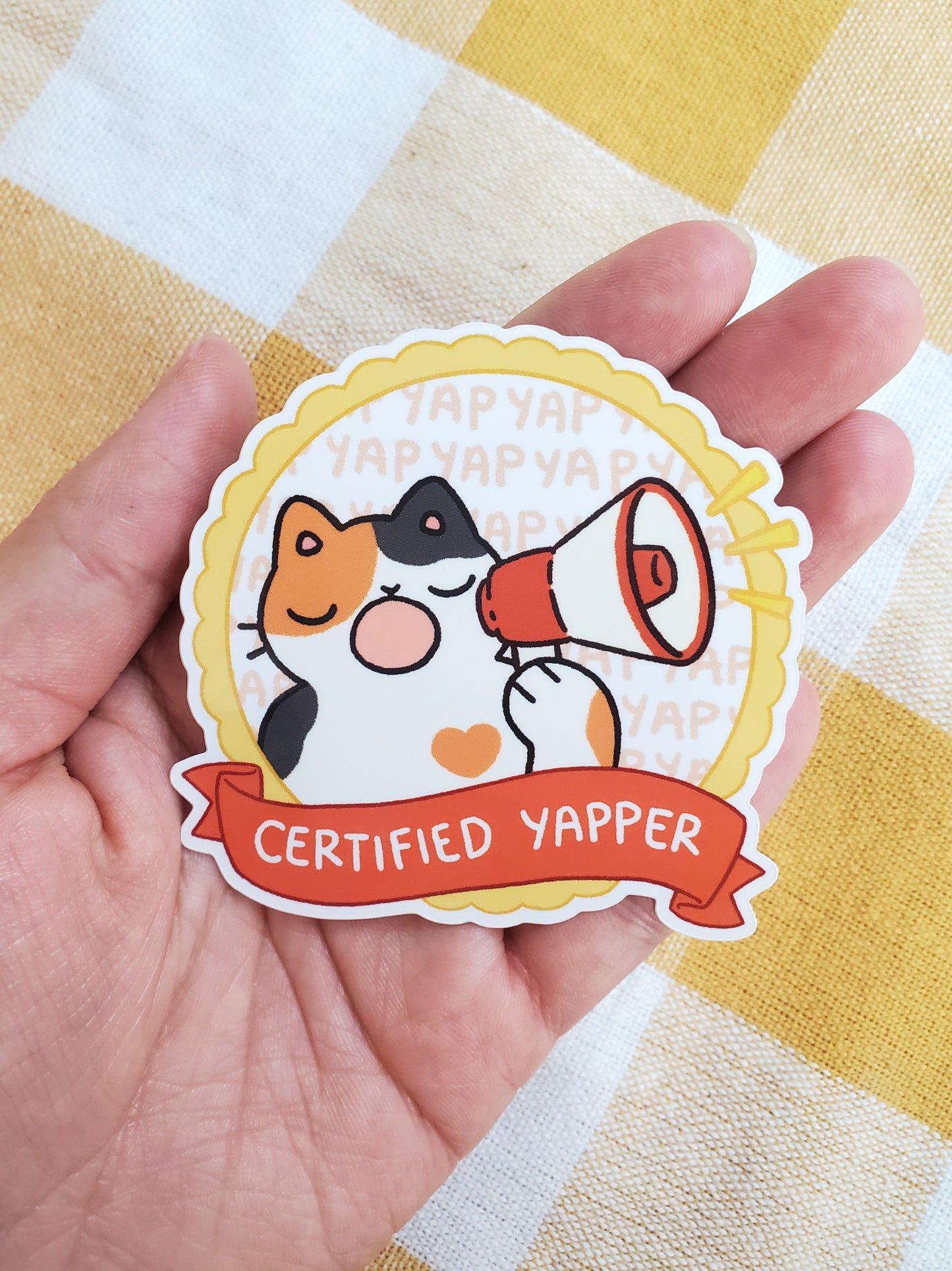 Certified Cat Badge Stickers