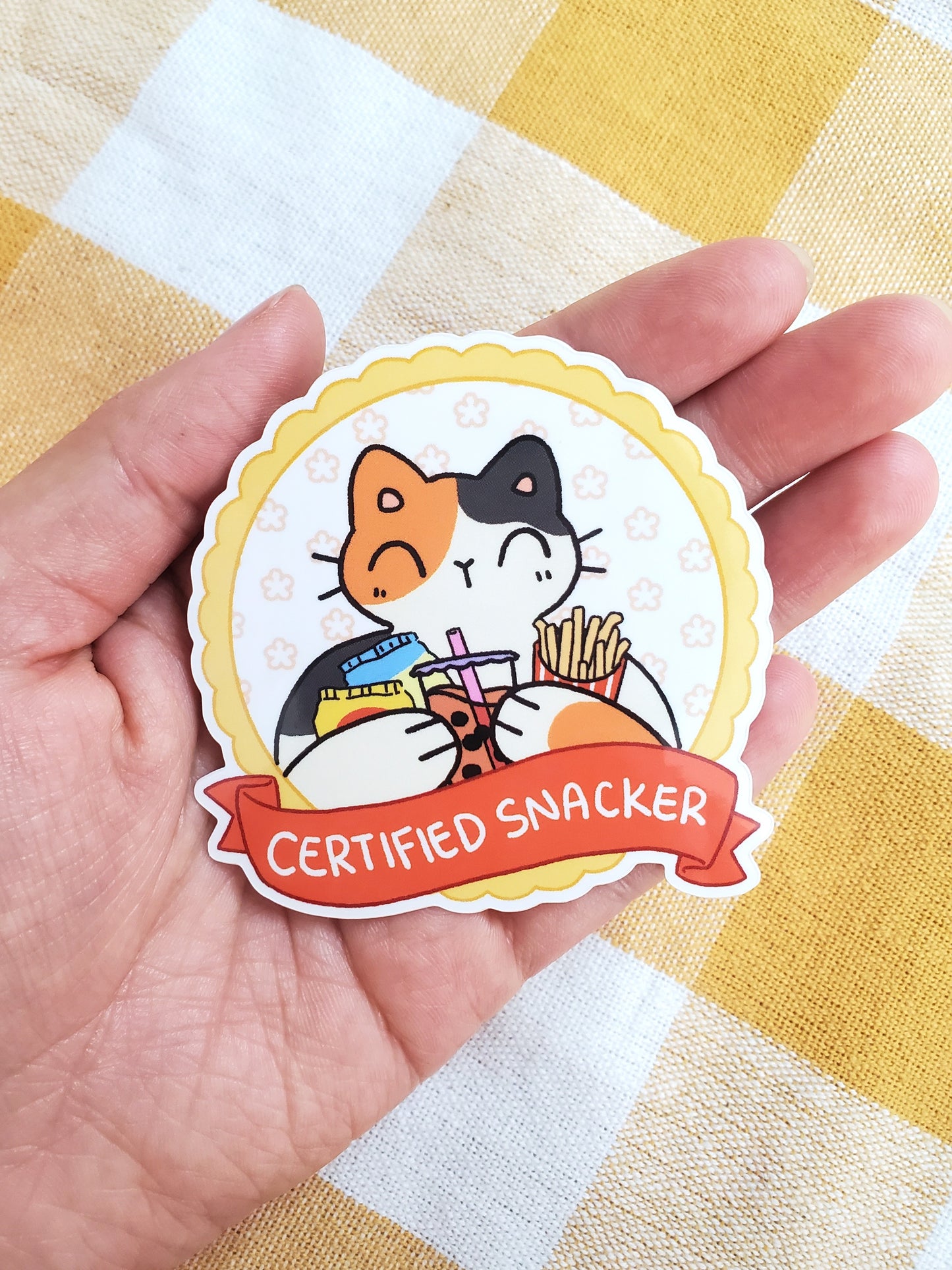 Certified Cat Badge Stickers