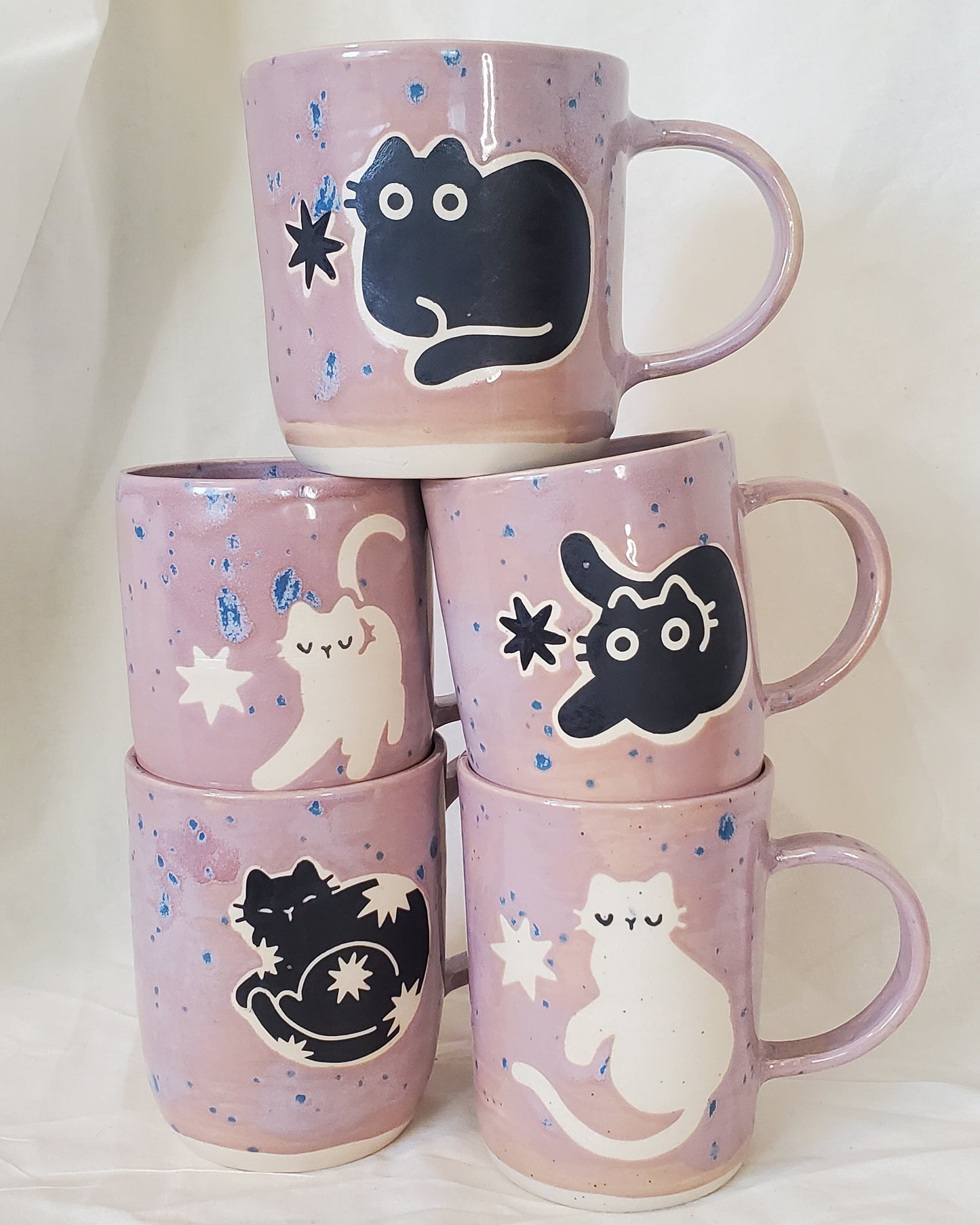 Lilac Speckle Monochrome Mugs