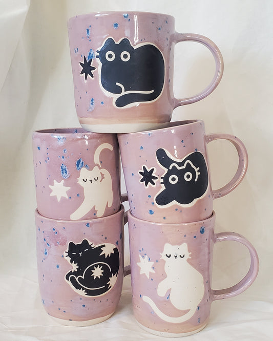Lilac Speckle Monochrome Mugs