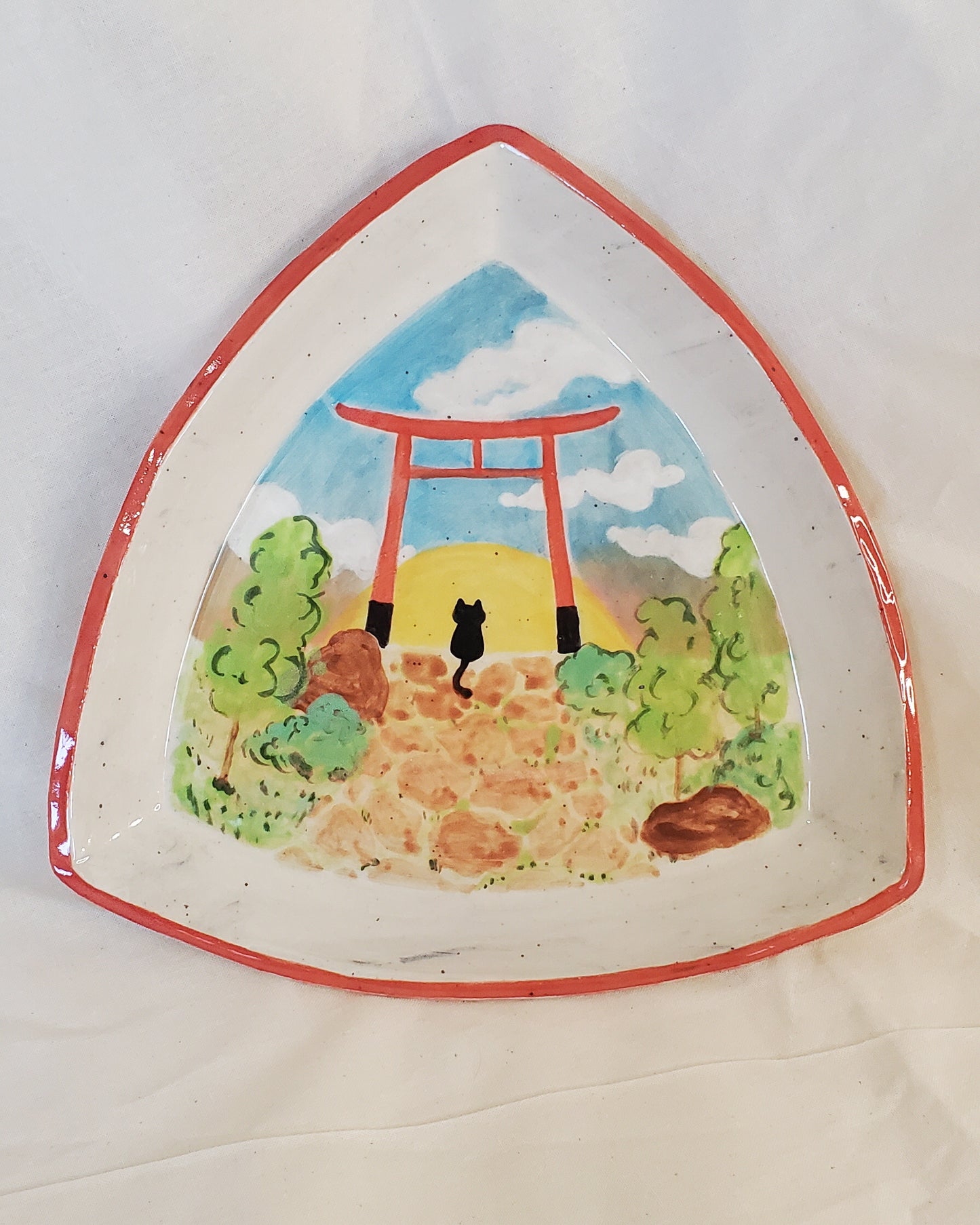 Sunrise Torii Gate Trinket Dish / Plate