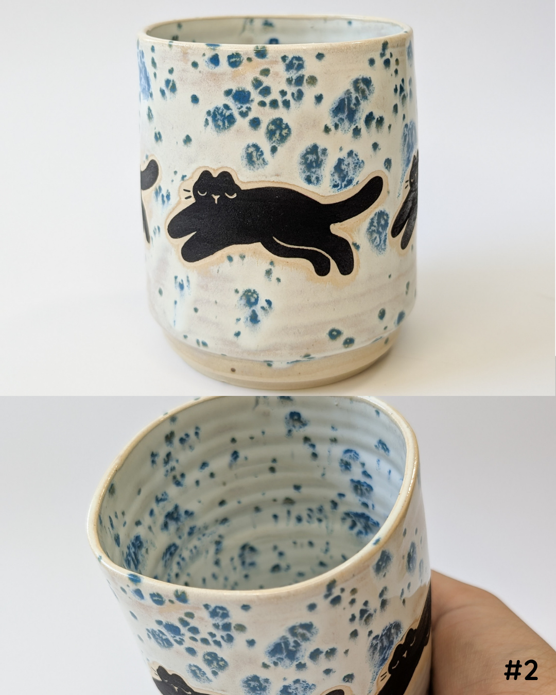 Running Cats Tea Cups