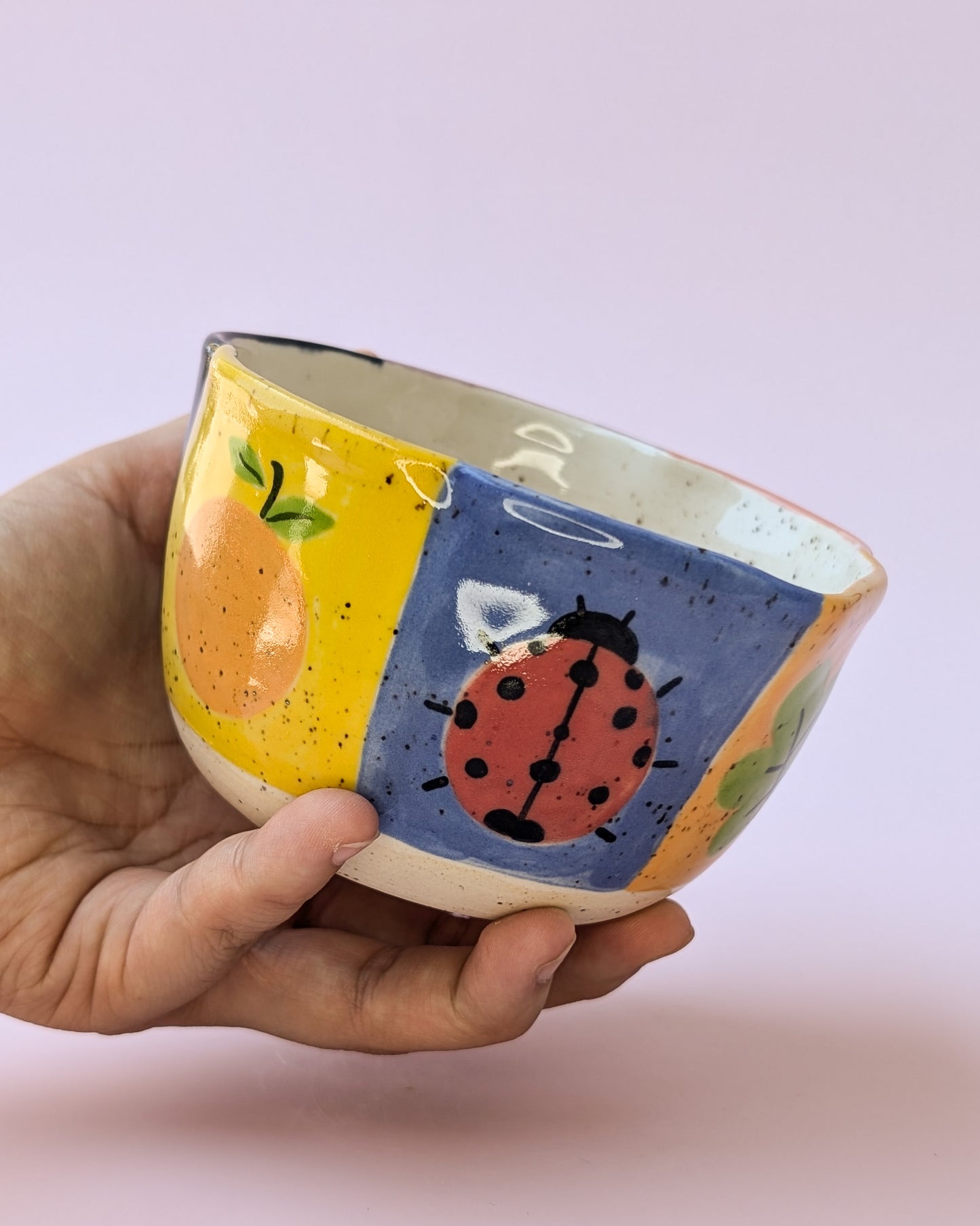 Doodle Checker Matcha Bowl no. 2