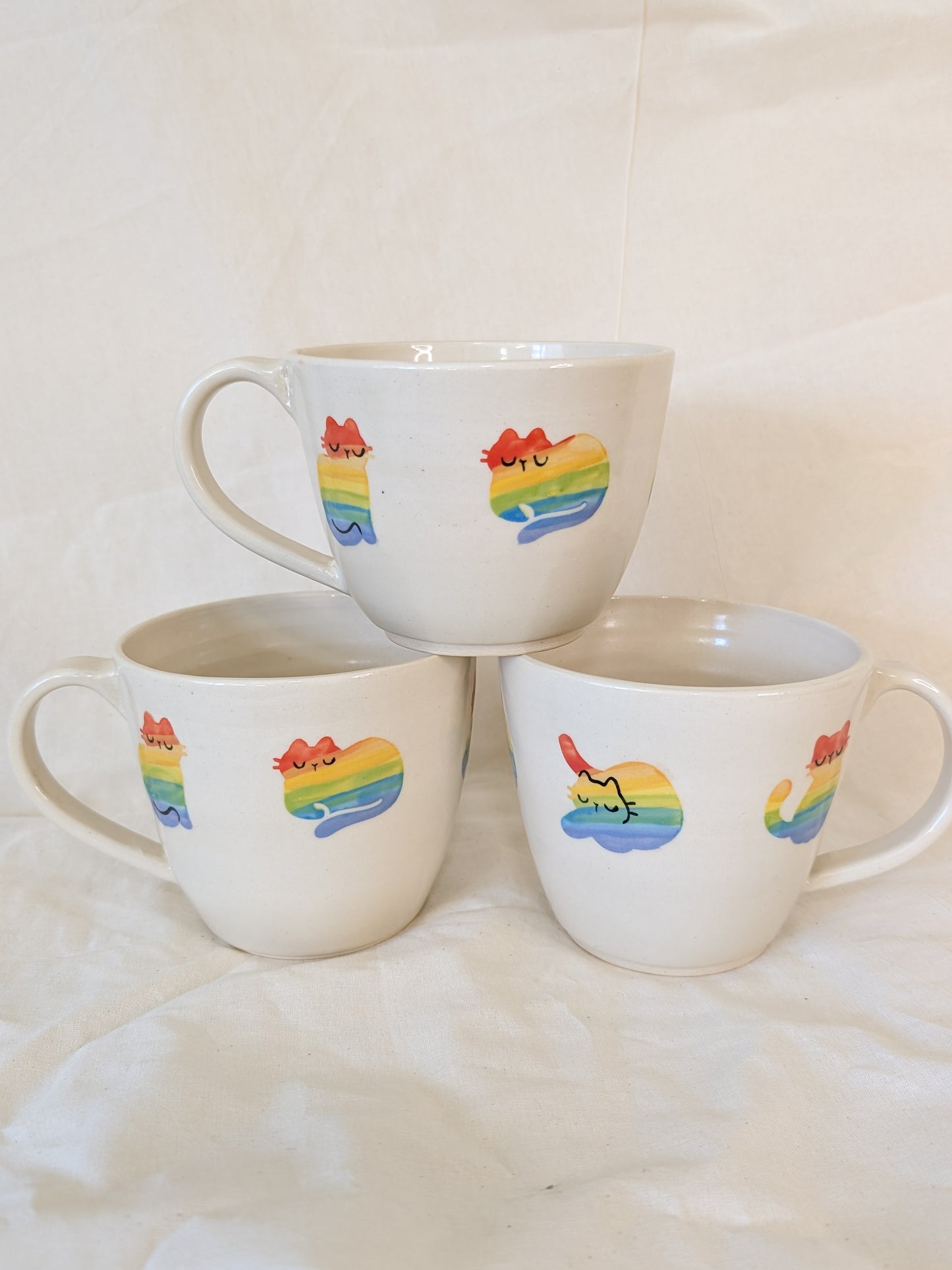 Rainbow Cats Mugs