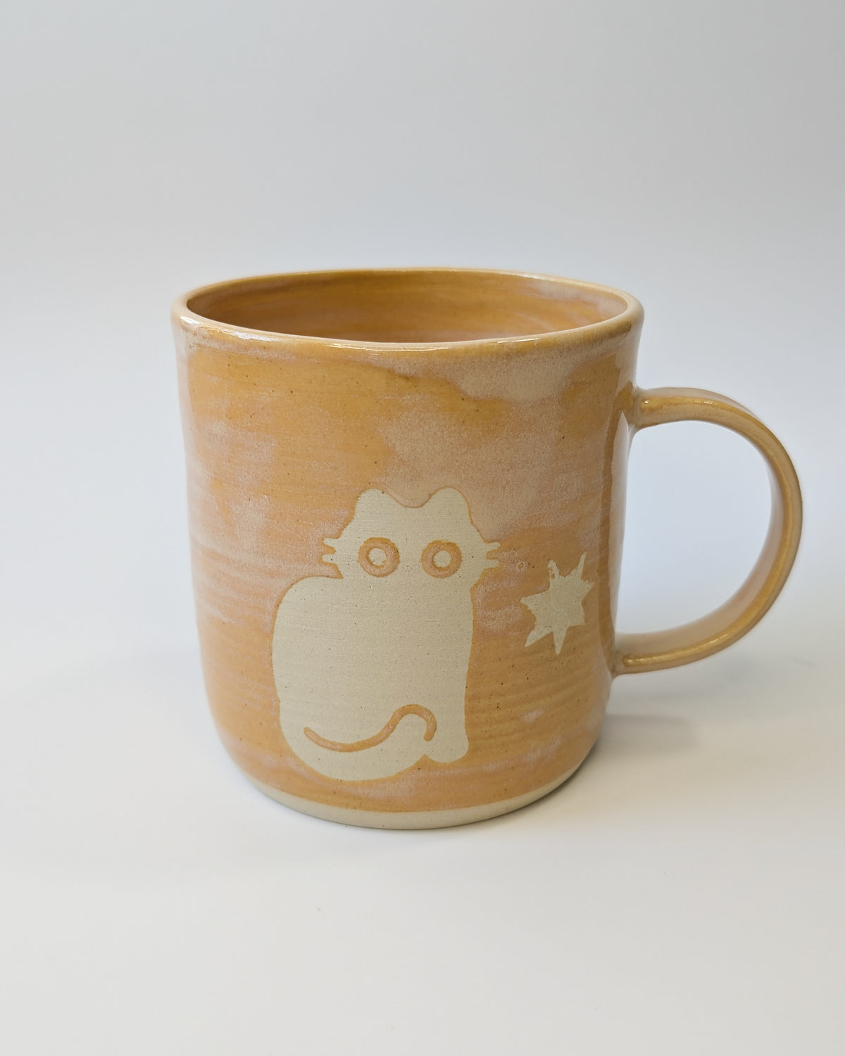 Orange Sherbert Monochrome Mugs