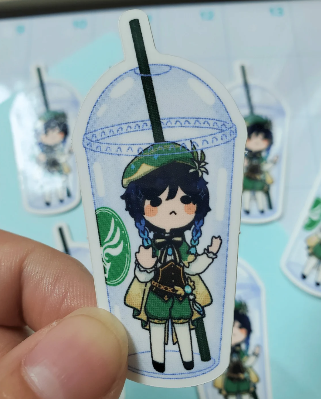 Archon Drink Stickers | Genshin Impact