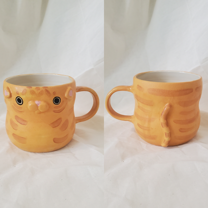 Sculpted Kitty Mugs