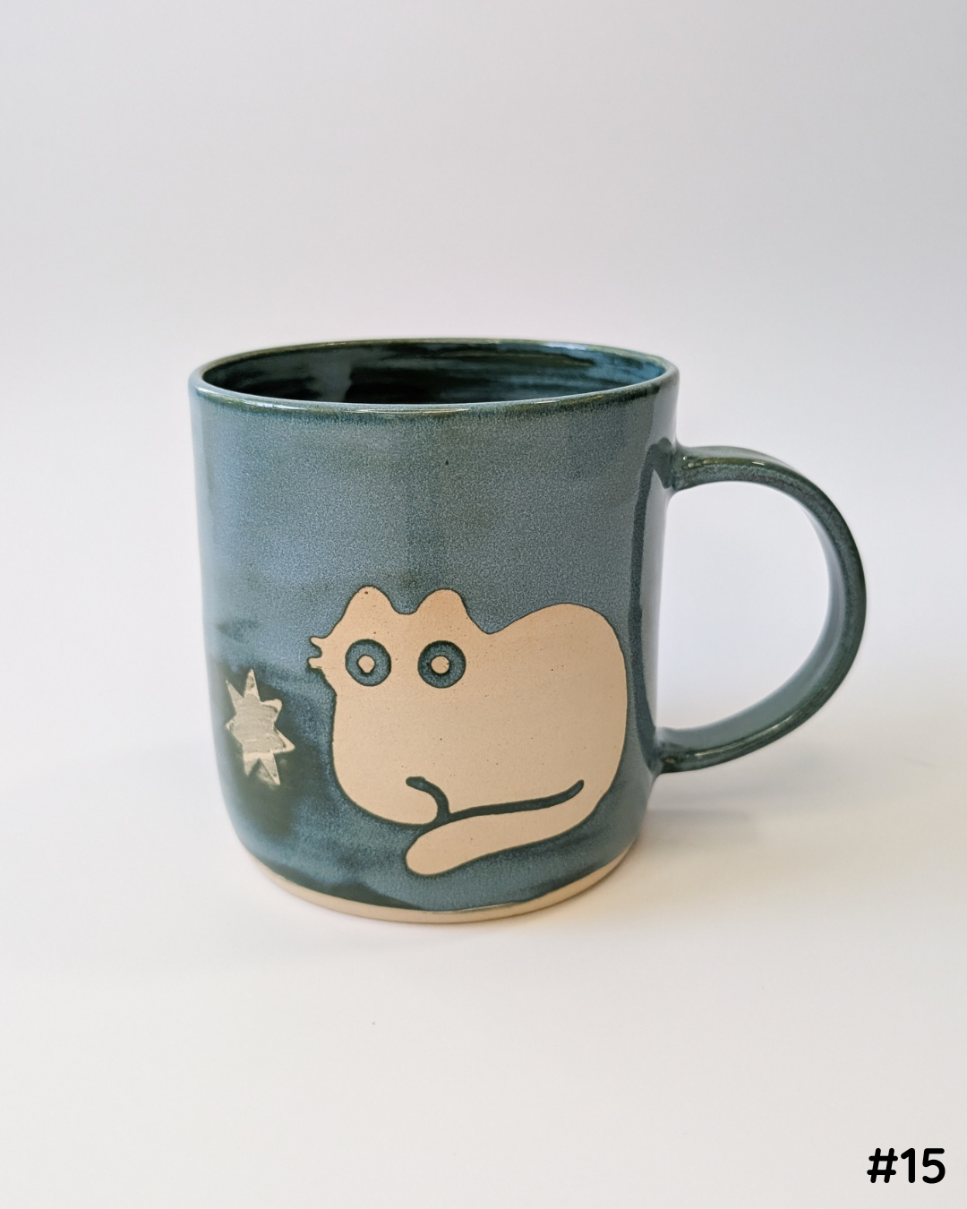 Denim Blue Monochrome Mugs