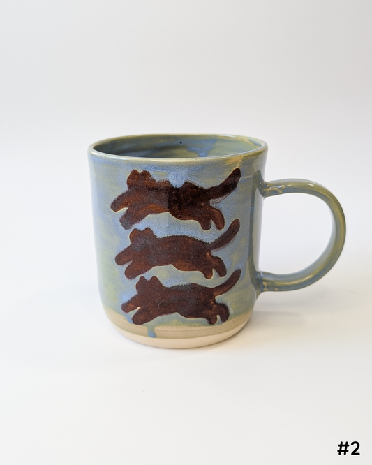 Run Cat Run Mugs