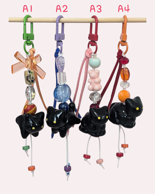 Kitty Beaded Keycharms