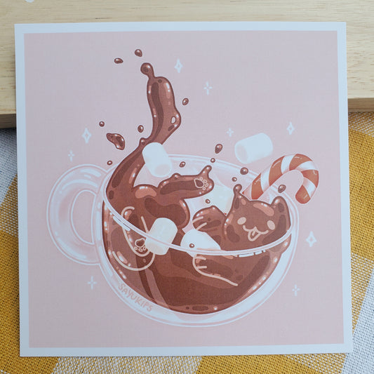 Hot Chocolate Kitty | Art Print