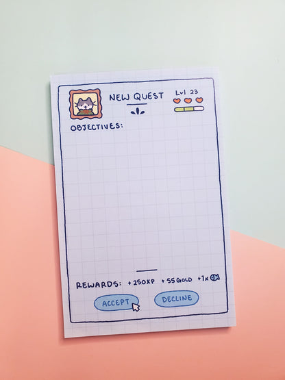 New Quest Notepad