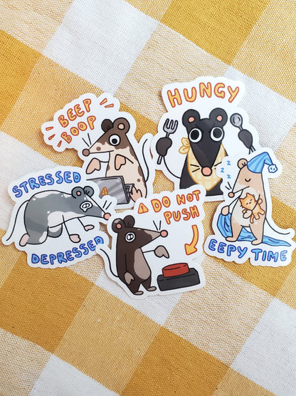 Rat Mood Stickers