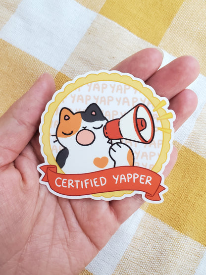 Certified Cat Badge Stickers