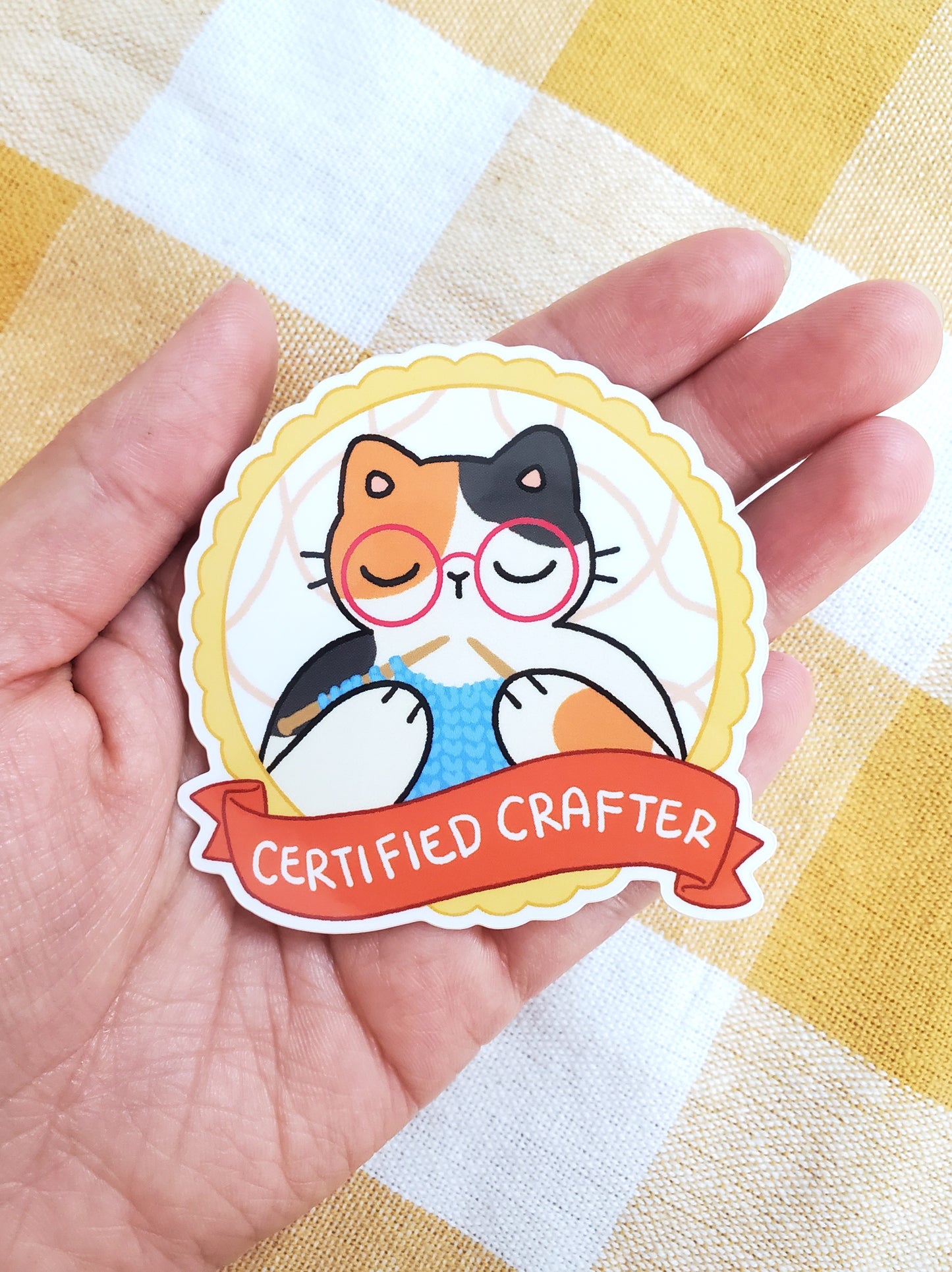 Certified Cat Badge Stickers
