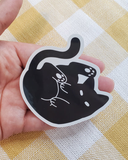 Silly Black Cats Vinyl Stickers