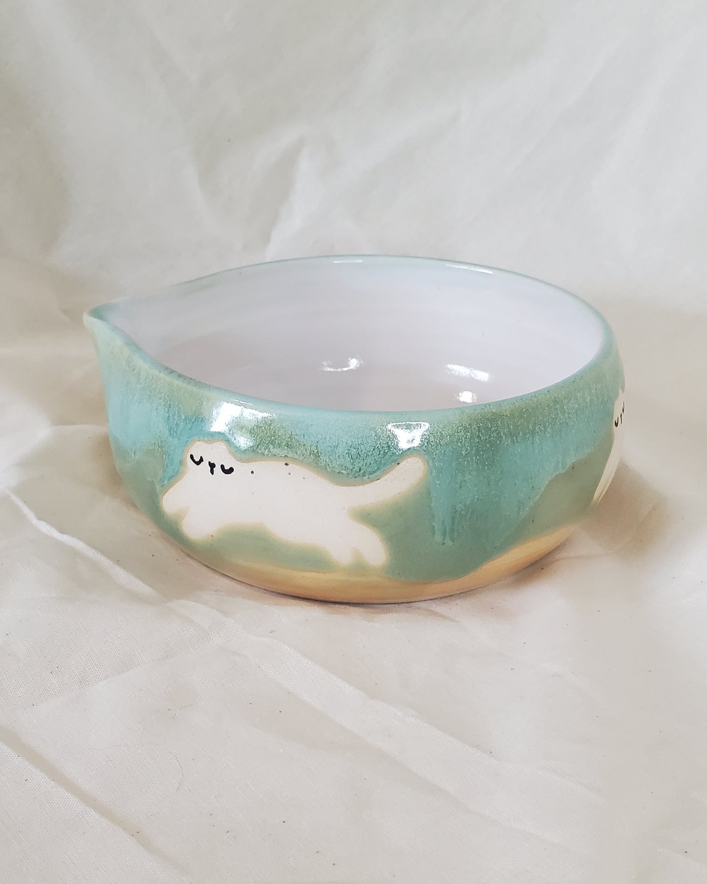 Running Kitties Matcha Bowls