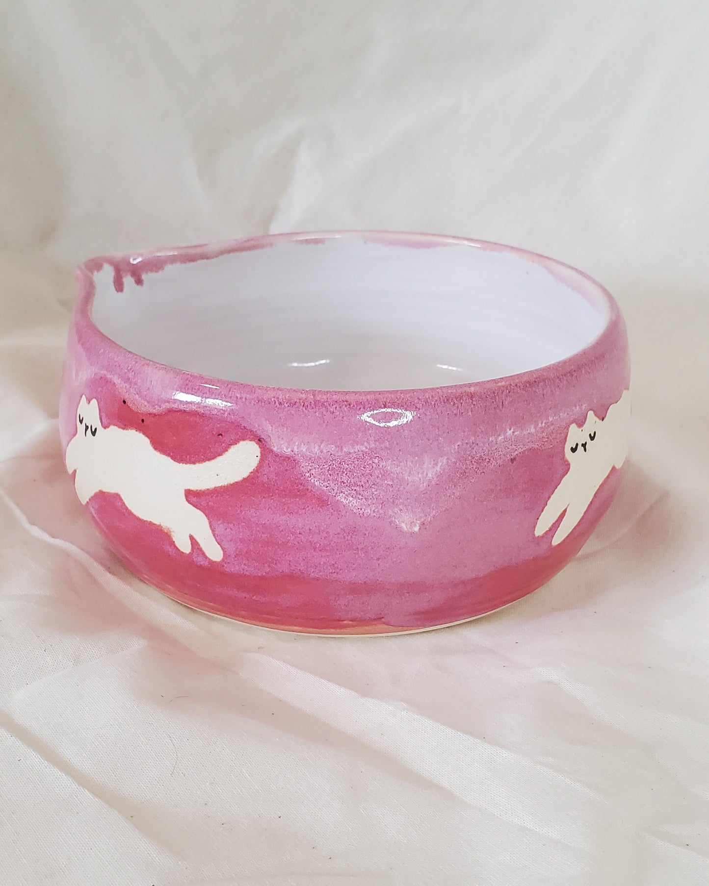 Running Kitties Matcha Bowls