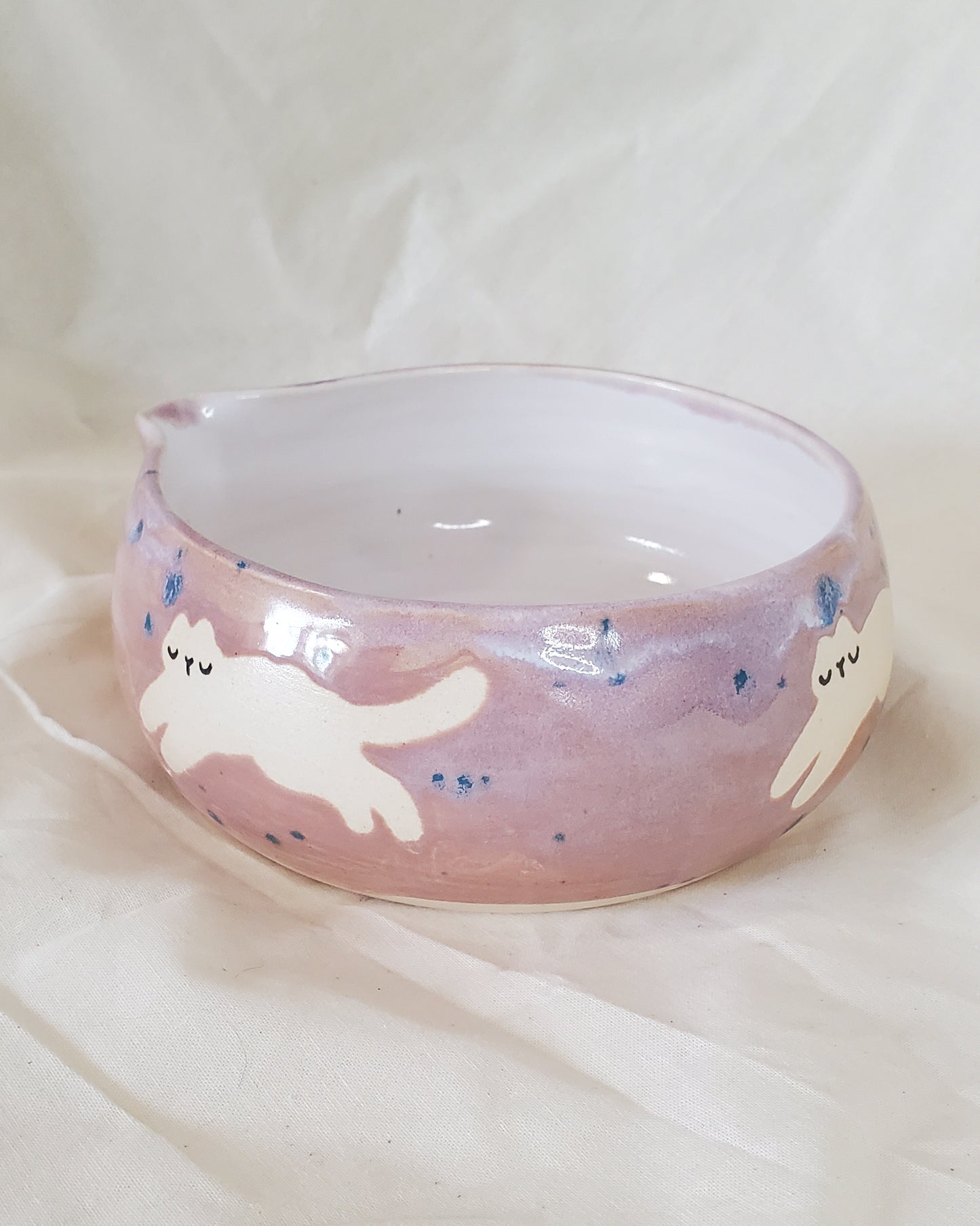 Running Kitties Matcha Bowls