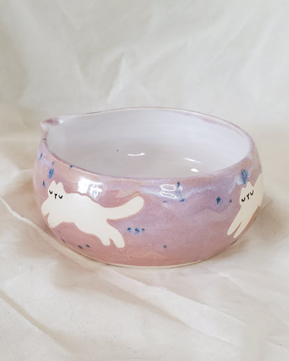 Running Kitties Matcha Bowls