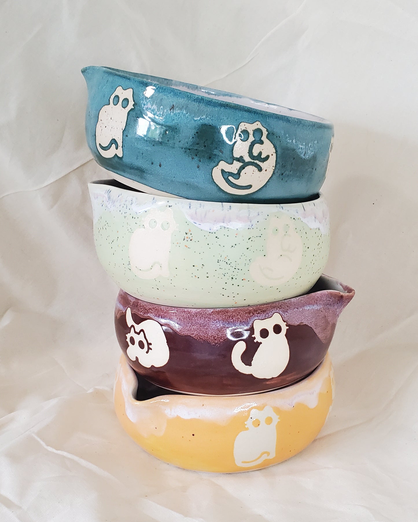Handful of Cats Matcha Bowls