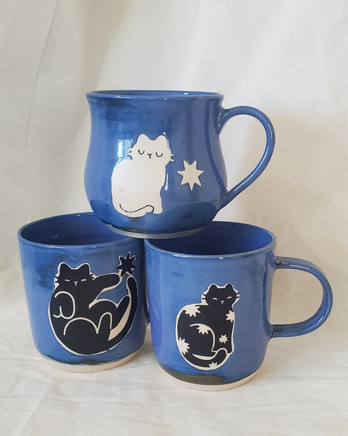 Blueberry Monochrome Mugs