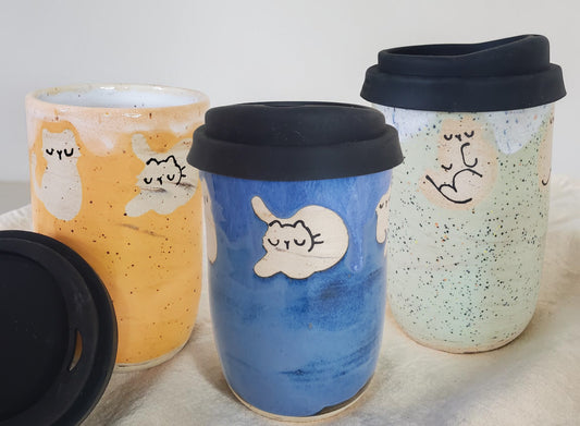 Travel Mugs w/ Silicone Lids