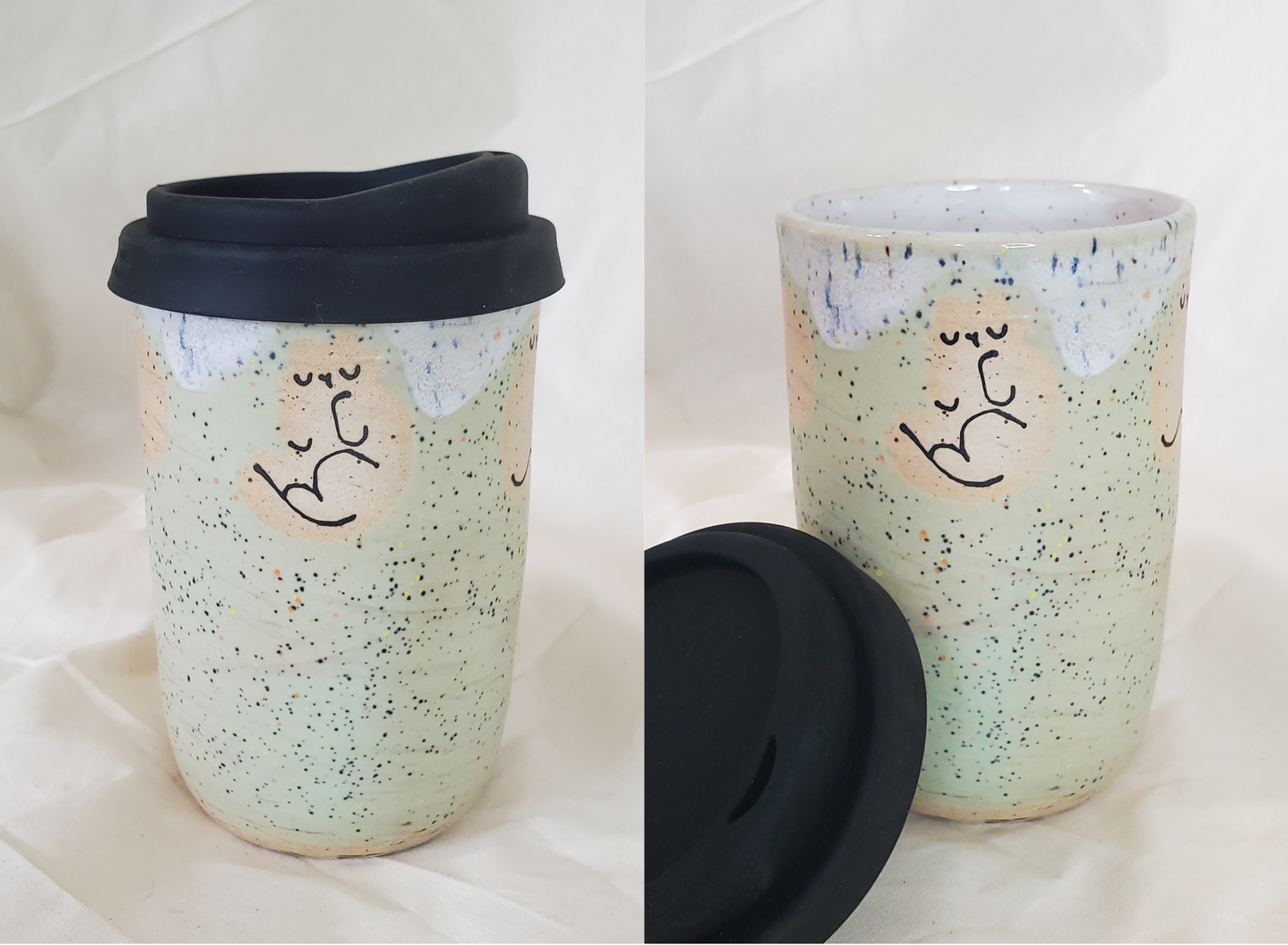 Travel Mugs w/ Silicone Lids