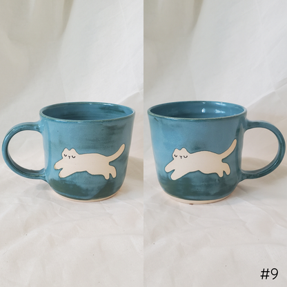 Denim Blue Monochrome Mugs