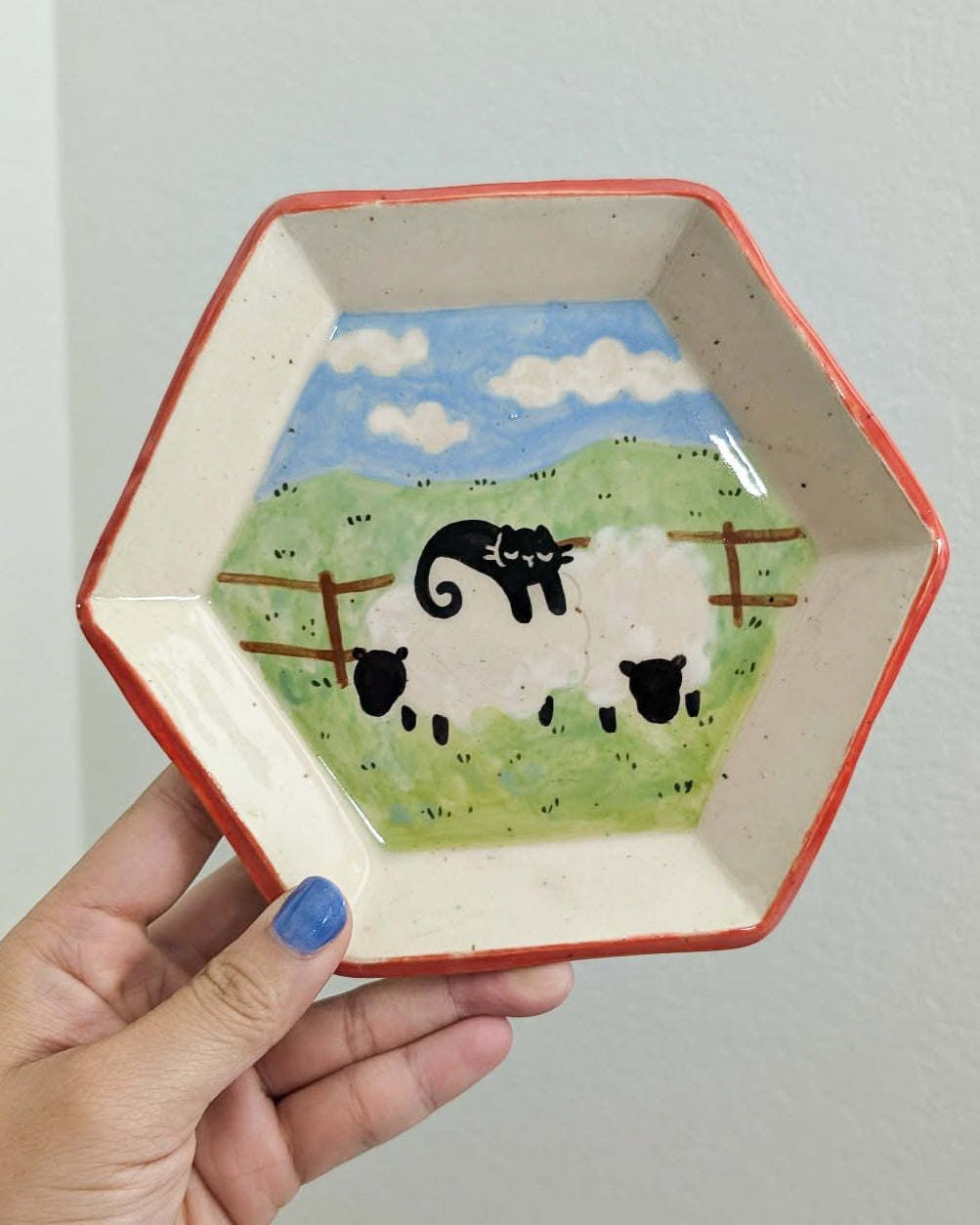 Sleepy Sheep Trinket Dishes