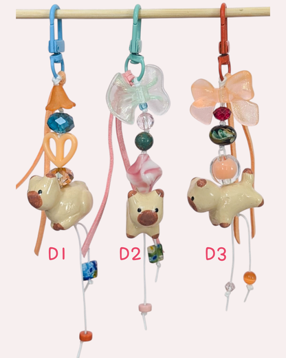 Kitty Beaded Keycharms