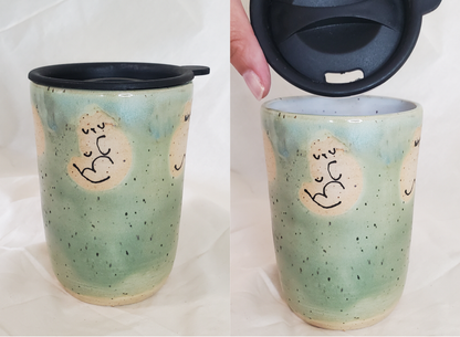 Travel Mugs w/ Plastic Lids