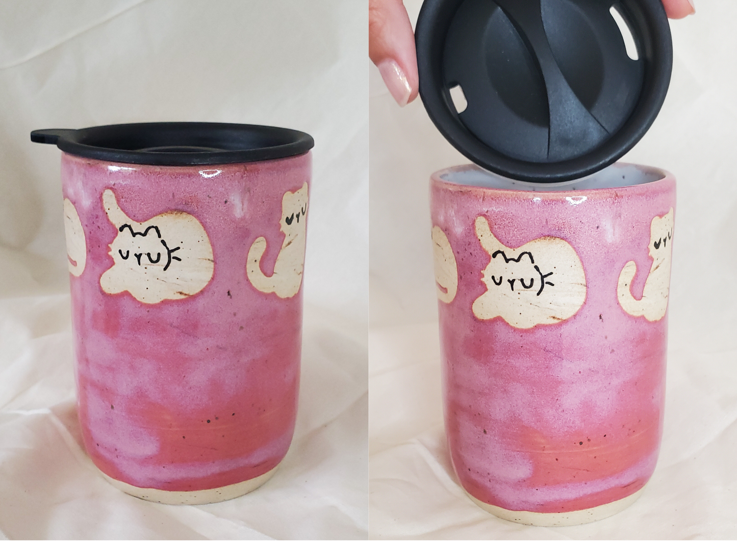 Travel Mugs w/ Plastic Lids