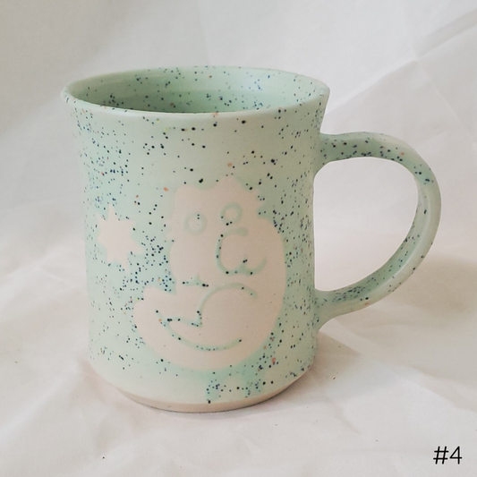 Mint Confetti Monochrome Mugs