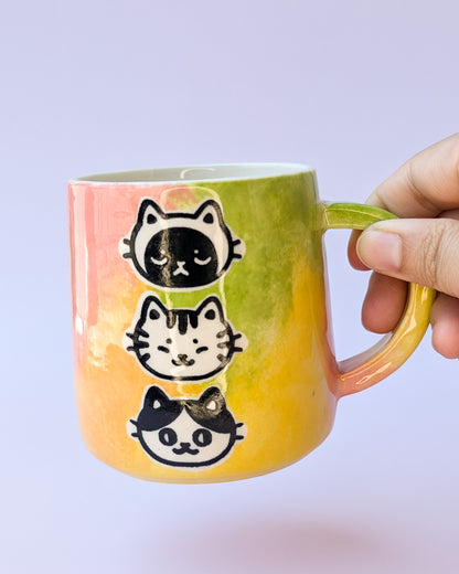 Dreamy Cat Heads Mug no. 1