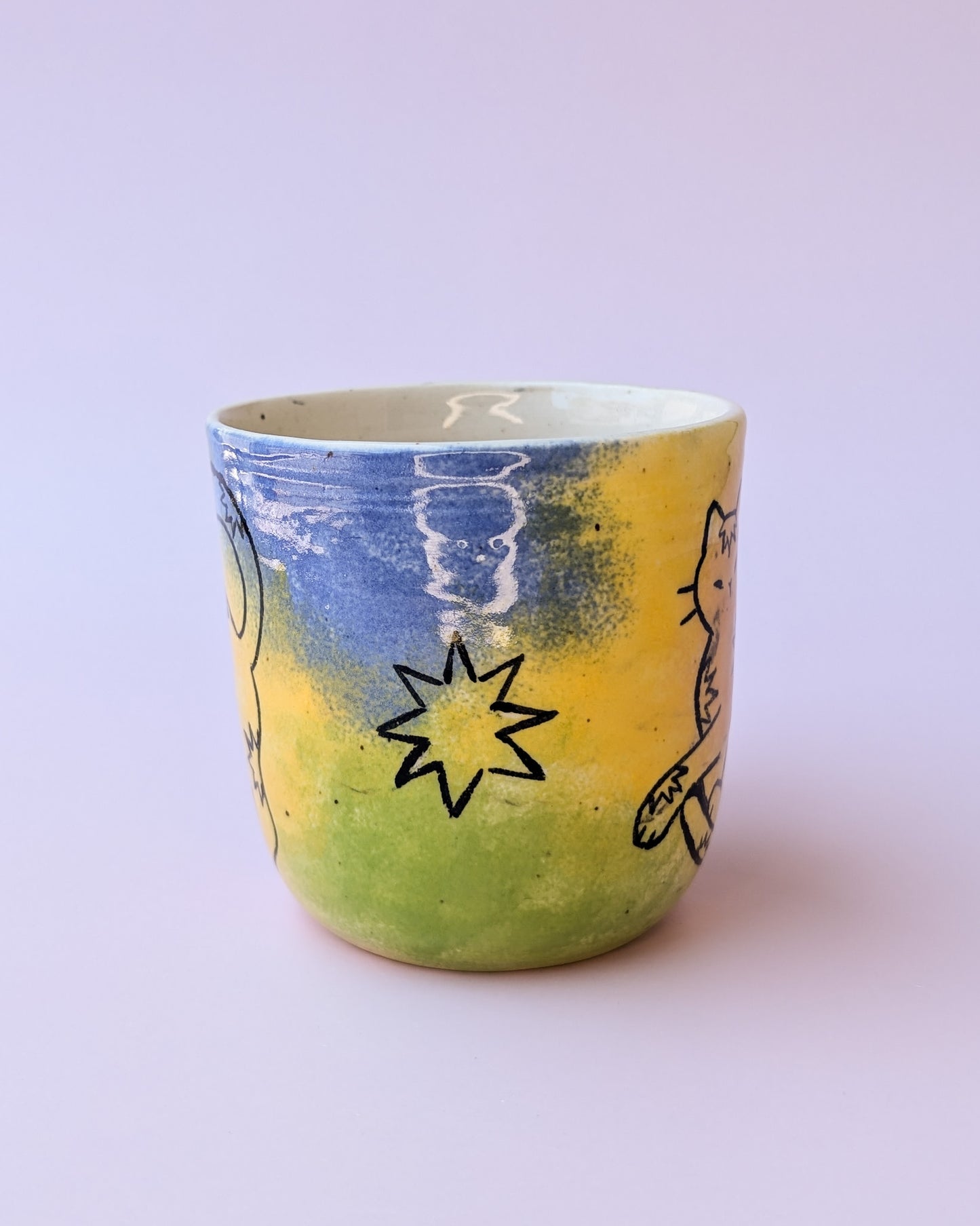 Dreamy Star Cat Mug no. 1