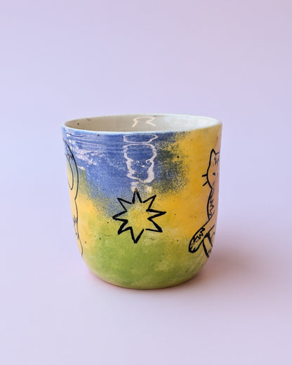 Dreamy Star Cat Mug no. 1