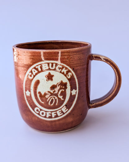 Catbucks Maroon Mug no. 1