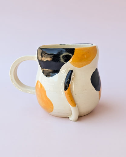 Calico Cat Sculpted Mug no. 2