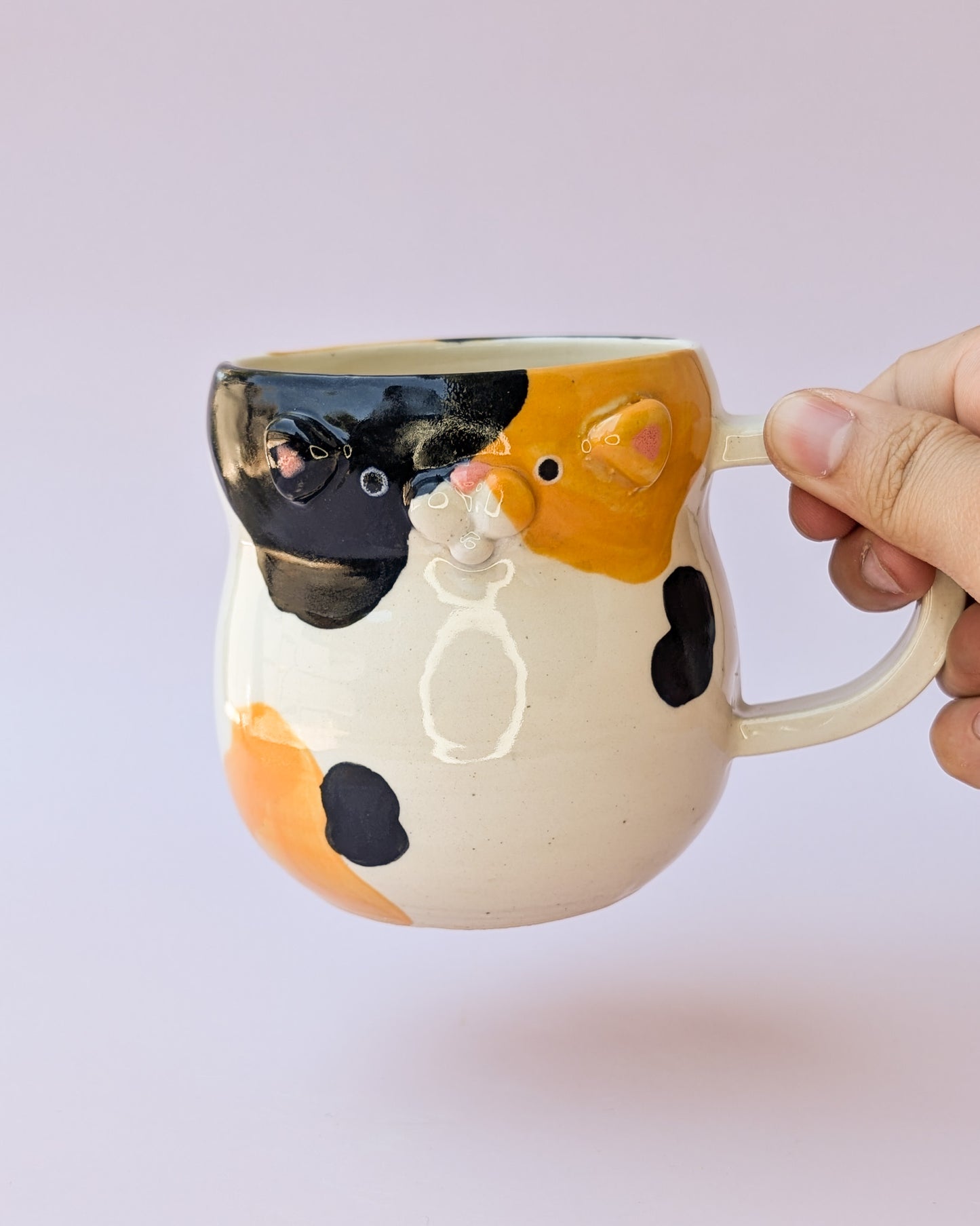 Calico Cat Sculpted Mug no. 2
