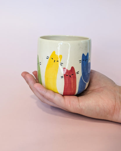 Rainbow Noodle Cat Cup no. 7