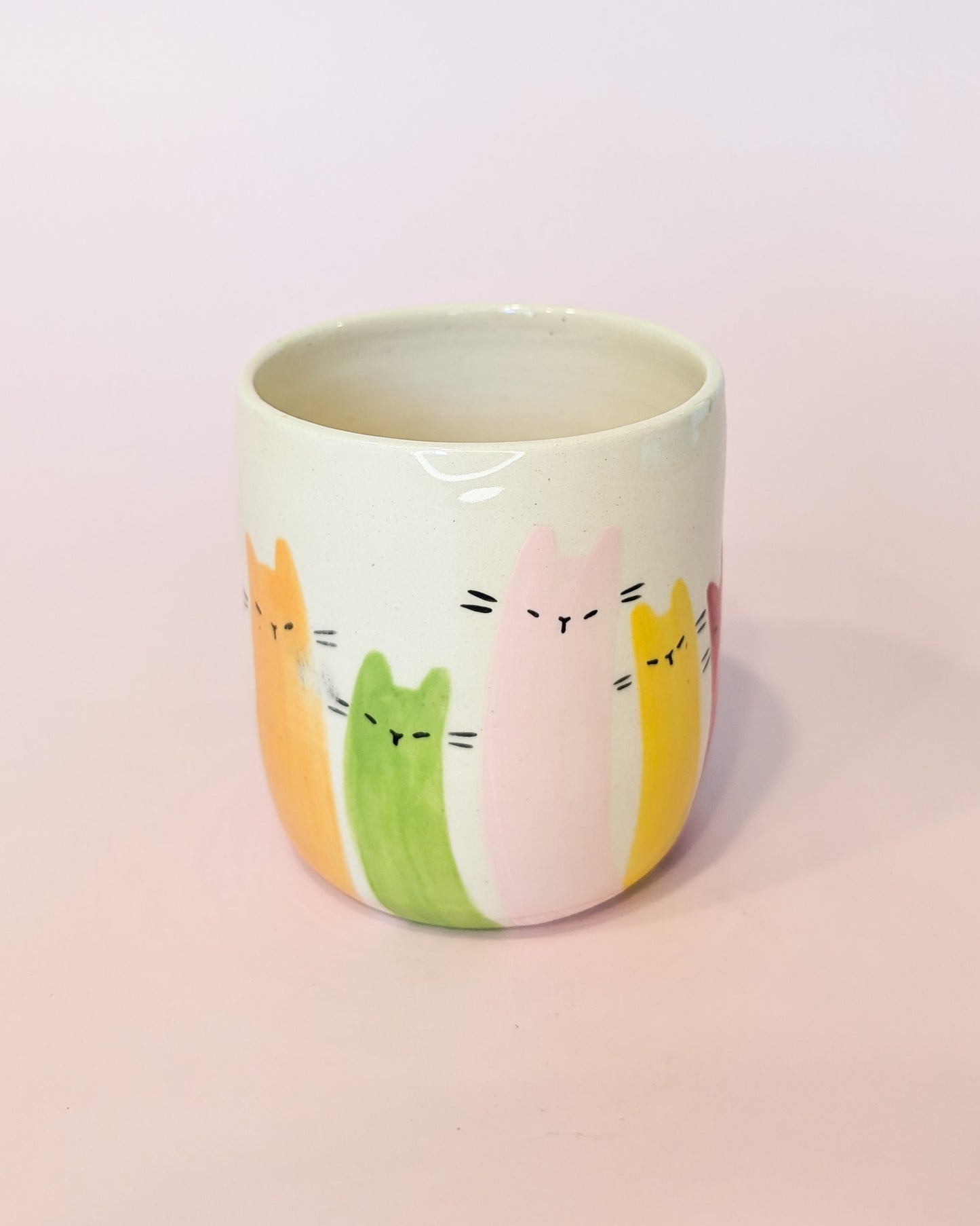 Rainbow Noodle Cat Cup no. 8