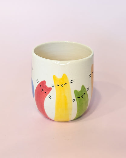 Rainbow Noodle Cat Cup no. 9