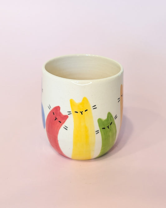 Rainbow Noodle Cat Cup no. 9